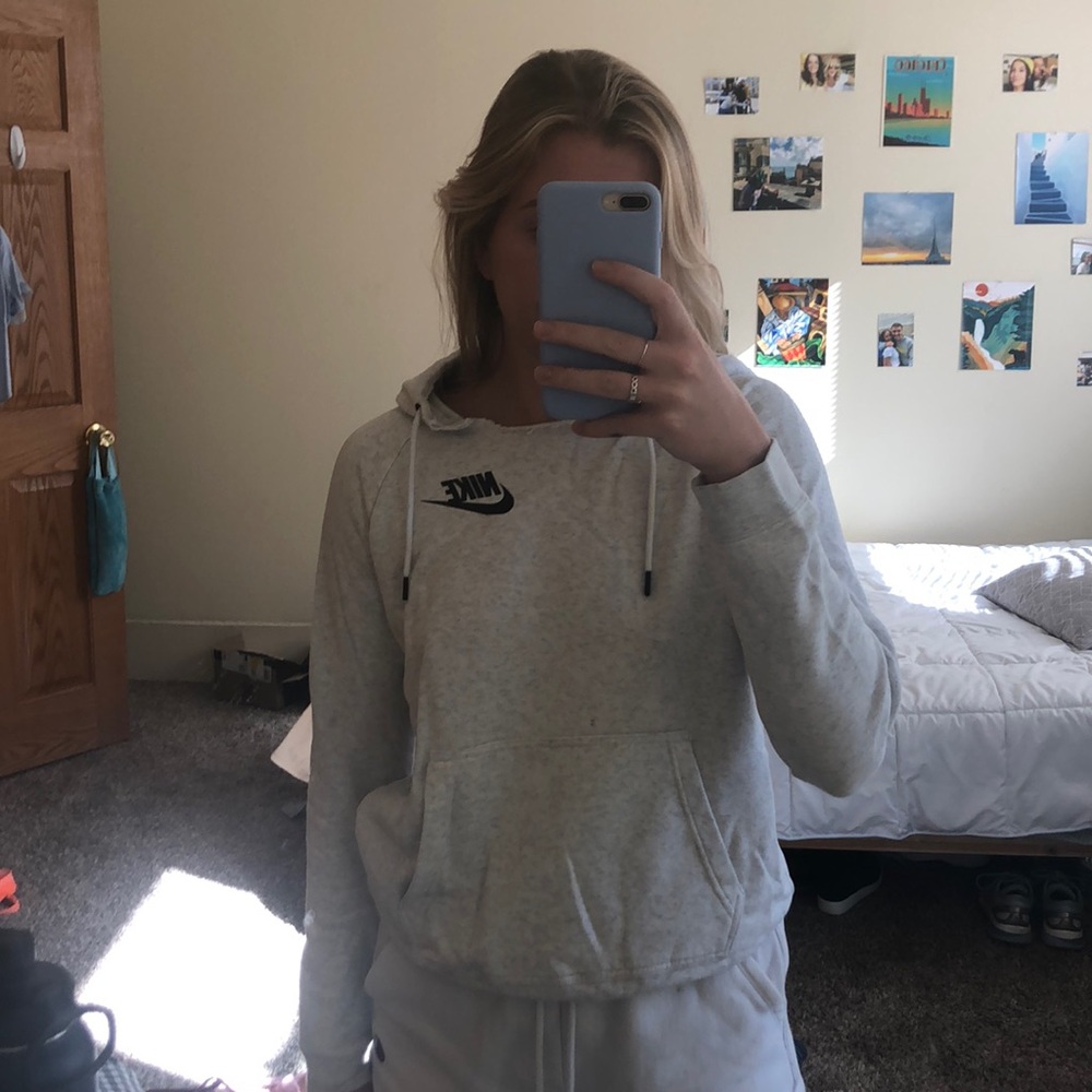 Heathered Gray Nike Hoodie